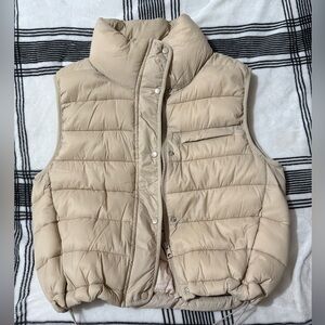 Love Tree Light Tan Quilted Vest
